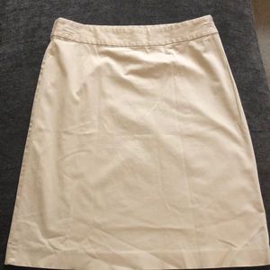 Banana Republic Khaki color A line skirt.